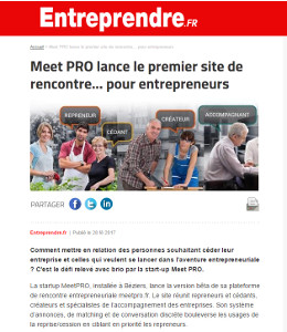 meetpro sur entreprendre